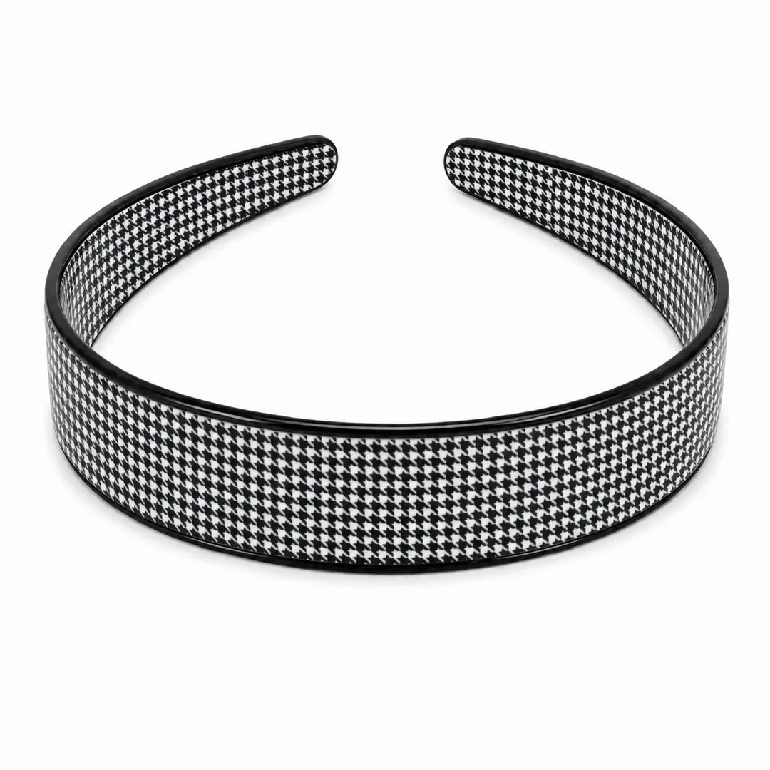 Cellulose Acetate Headband 2.5cm Herringbone Pastel