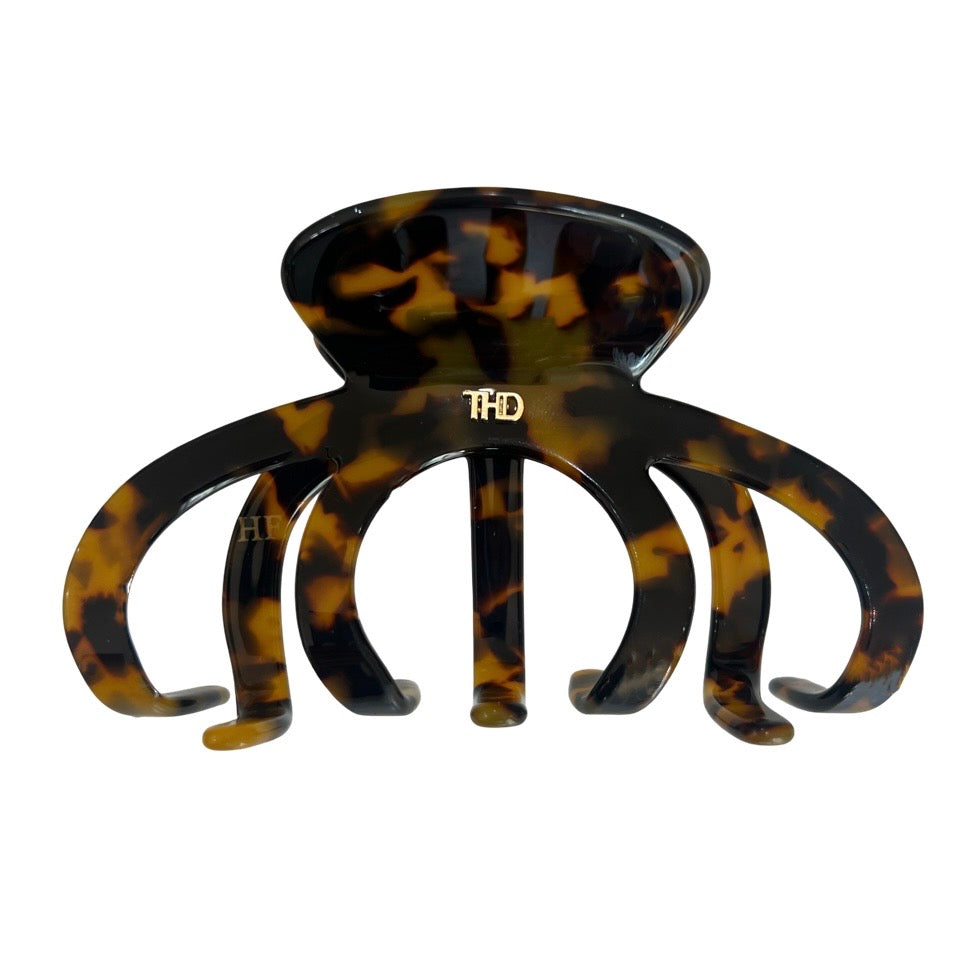 Acetate Oversized Octopus Hair Claw in Gaia Tortoise Tania Hird Designs