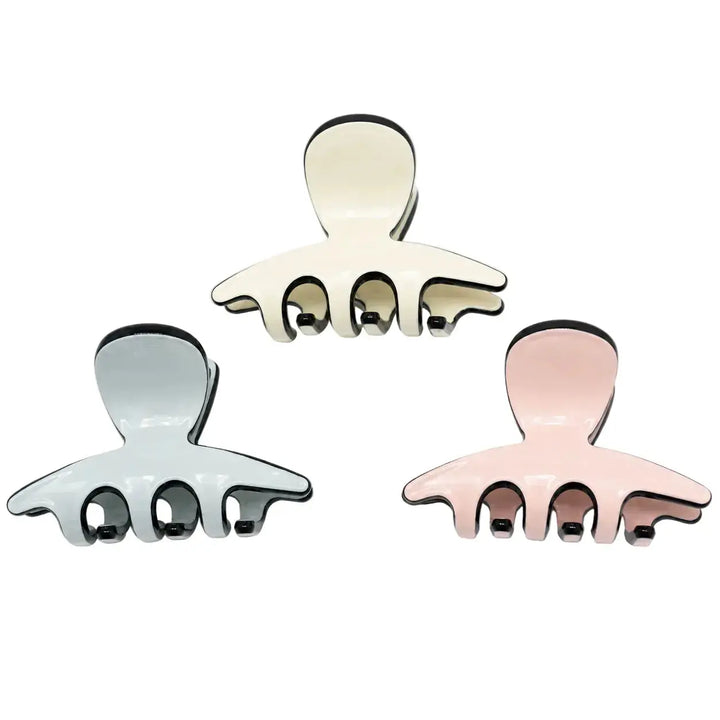 WS - 3 Set Small Acetate Hair Claws Tania Hird Designs