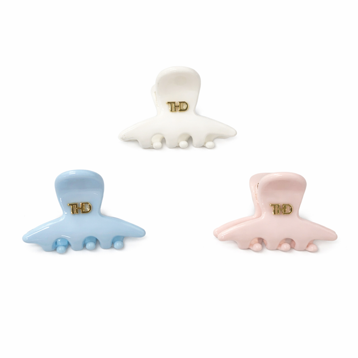 WS - 3 Set Small Acetate Hair Claws - Gelato