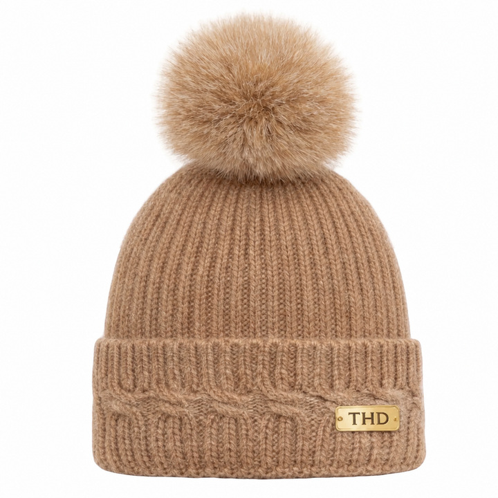 WS Angora Beanie Pompom - Camel - Hero