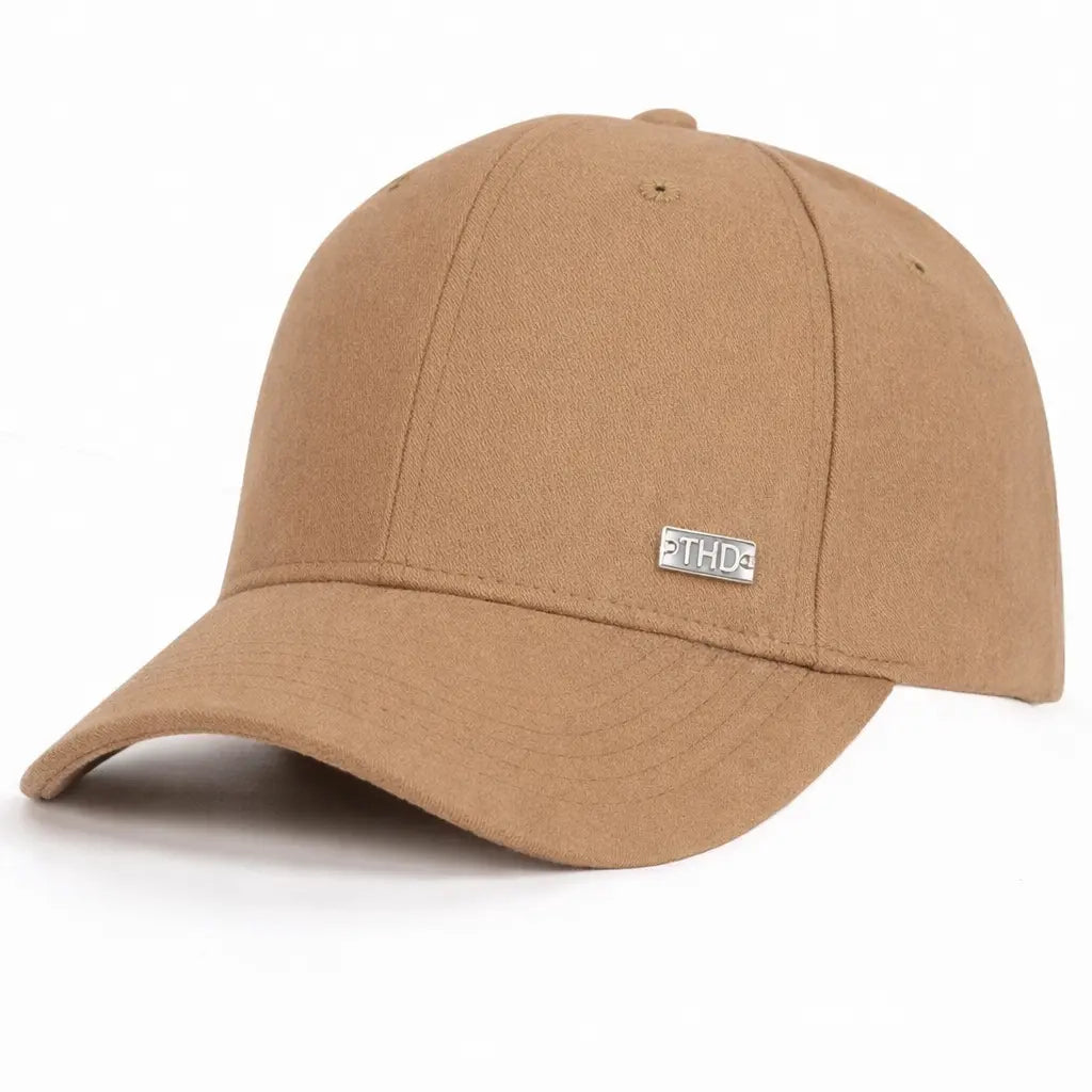 Wool blend Baseball Cap L in Camel Tania Hird Designs
