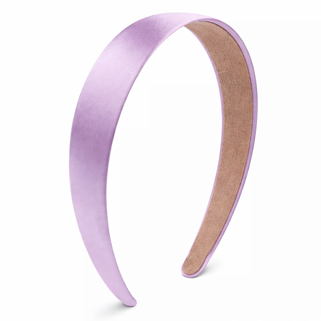 Headband Satin -2.5cm in Lilac Tania Hird Designs
