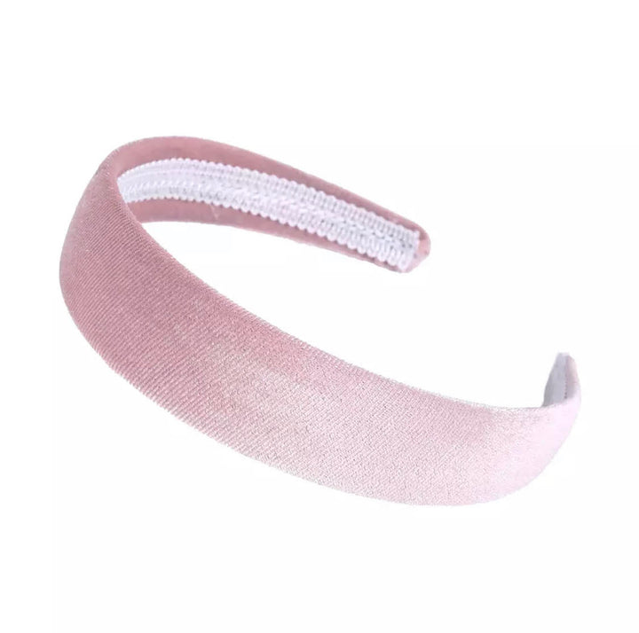 Headband Velvet 3cm in  Pink