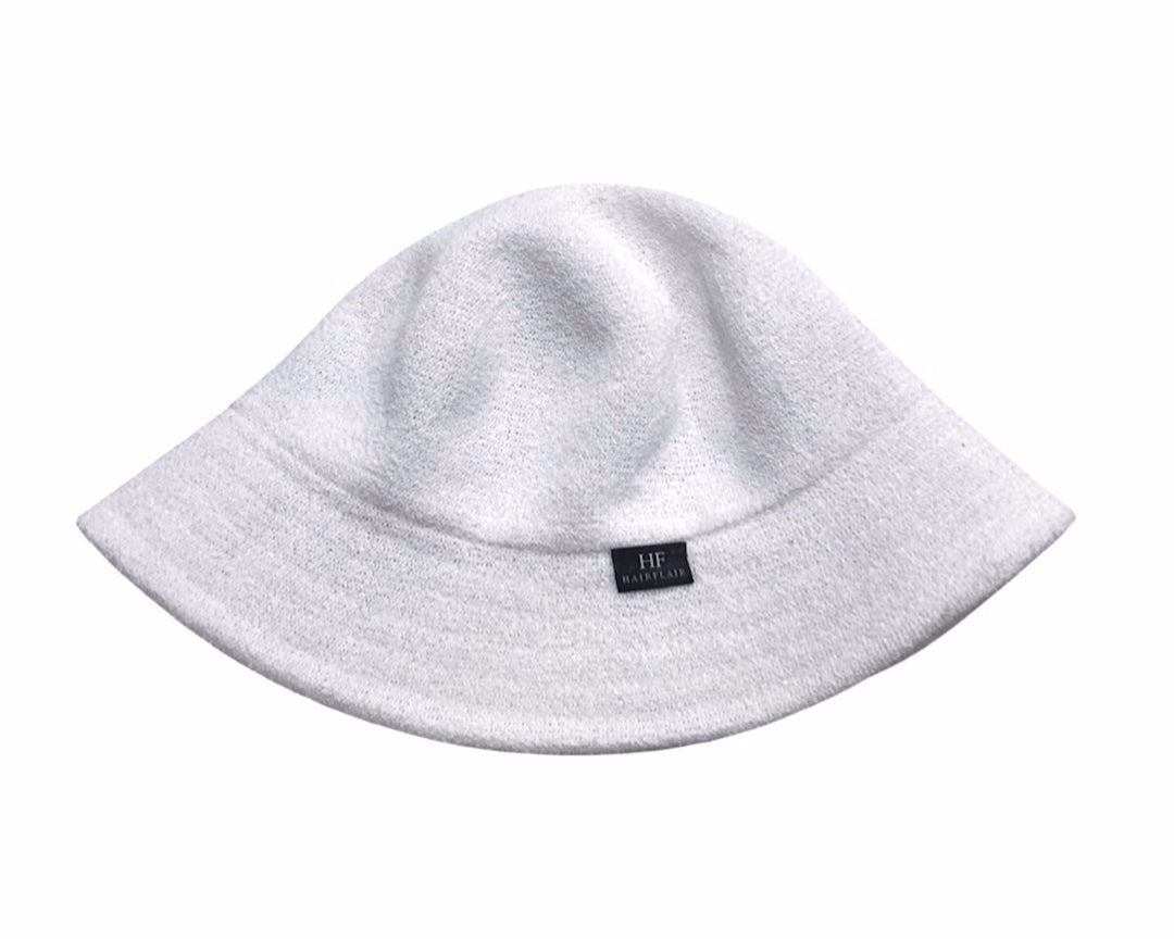 Bucket Hat in Terry - White
