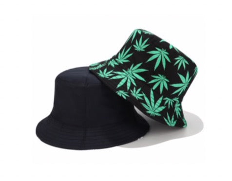 WS - Bucket Hat - reversible- Greenleaf/Black 6-adult 746935882860