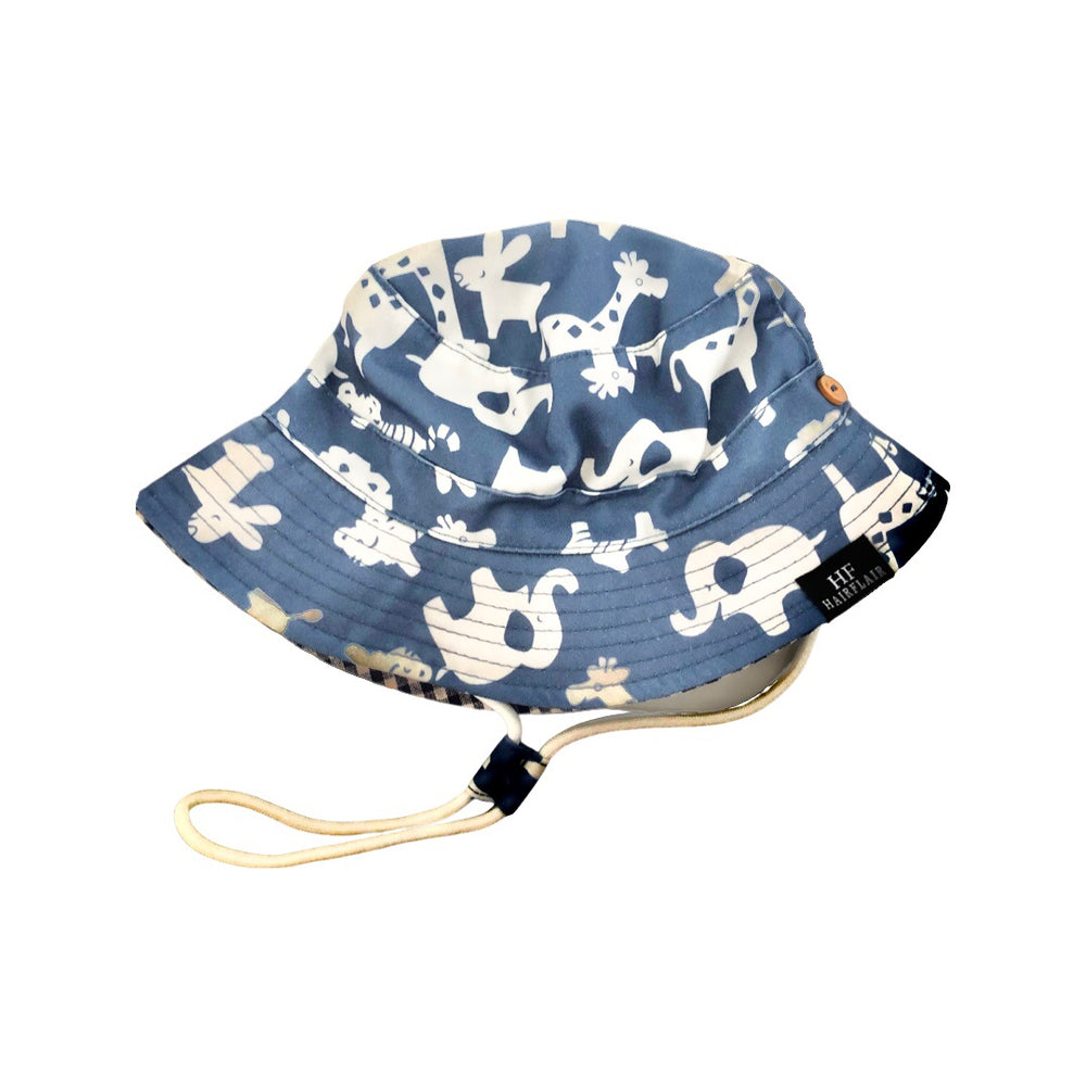 Hats - Kids Blue Animals 3-5yrs