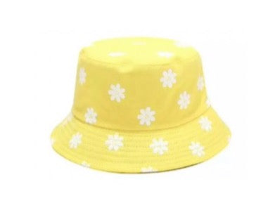 WS Bucket Hat - reversible- Yellow daisy/Yellow 6-adult 744109225222