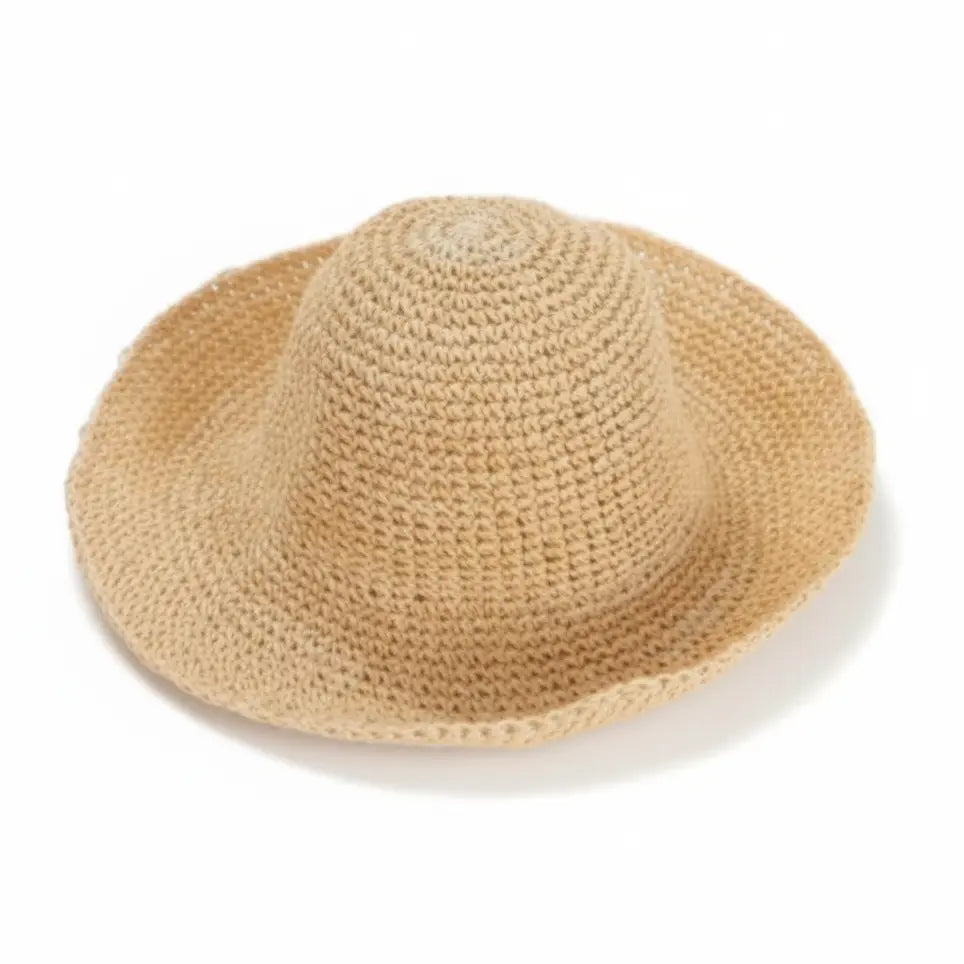 WS - Woven Sunhat - Natural Straw/Beige 746935882501 Tania Hird Designs