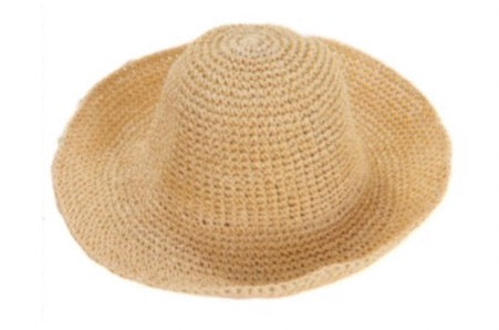 WS - Woven Sunhat - Natural Straw/Beige 746935882501 Tania Hird Designs