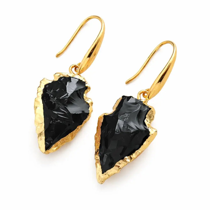 WS Saraha Black Obsidian Earrings Tania Hird Designs
