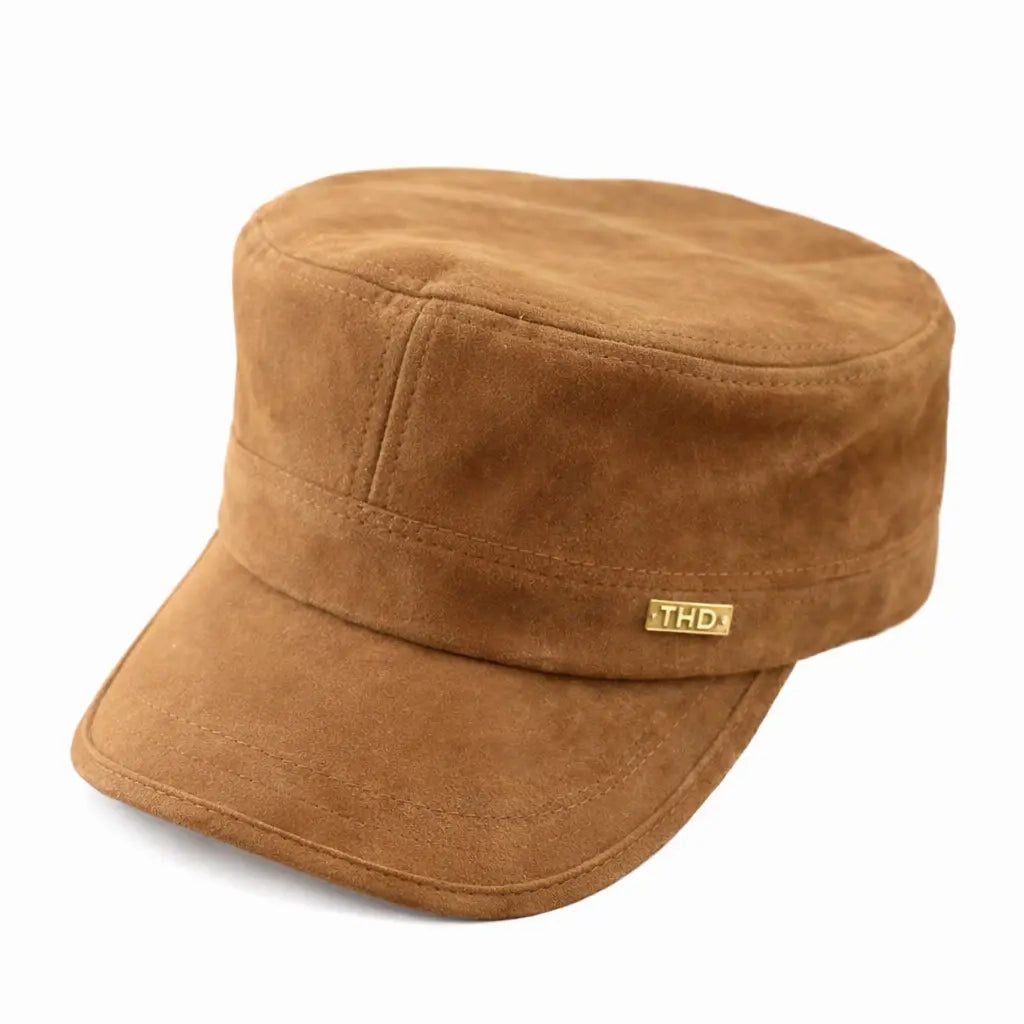 WS Vegan Suede Cadet Cap M in Camel Tania Hird Designs