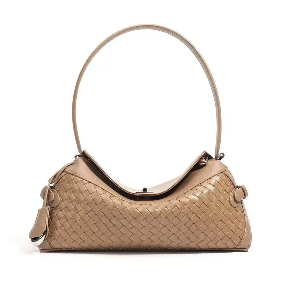 WS St Margaux Tressage Cowhide Bag - Nude