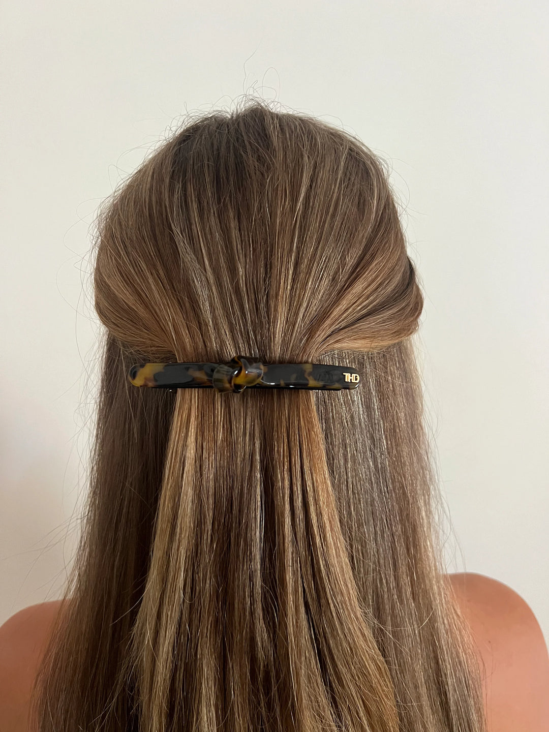 WS The Contour Barrette - Black & Gaia Tortoise