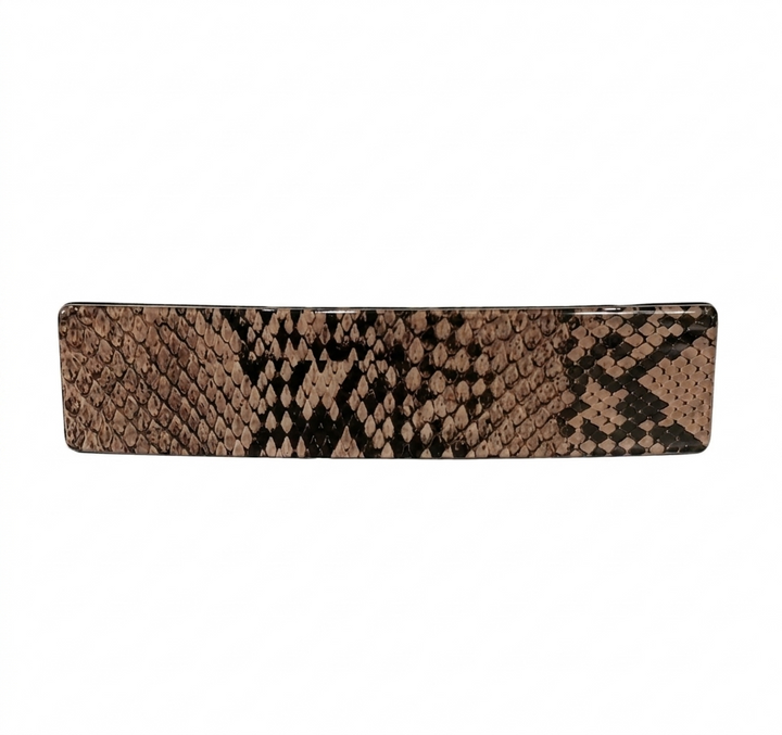 WS Acetate Barette Snake - Snake Brown - Hero