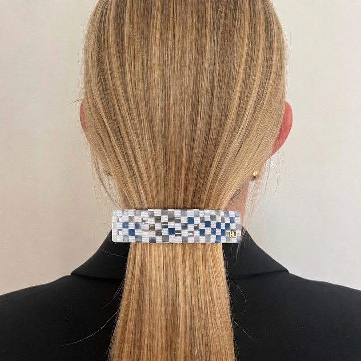 WS Acetate Barette Check - Paros - Image 1