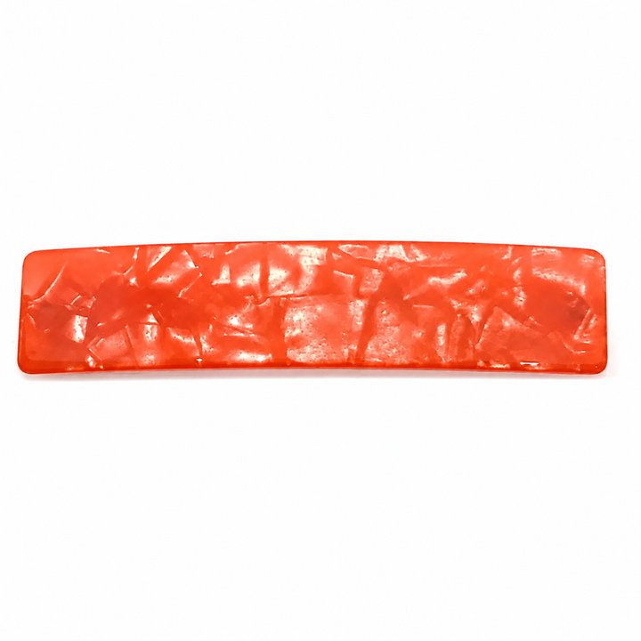 WS Acetate Barette Pearl - Orange - Hero