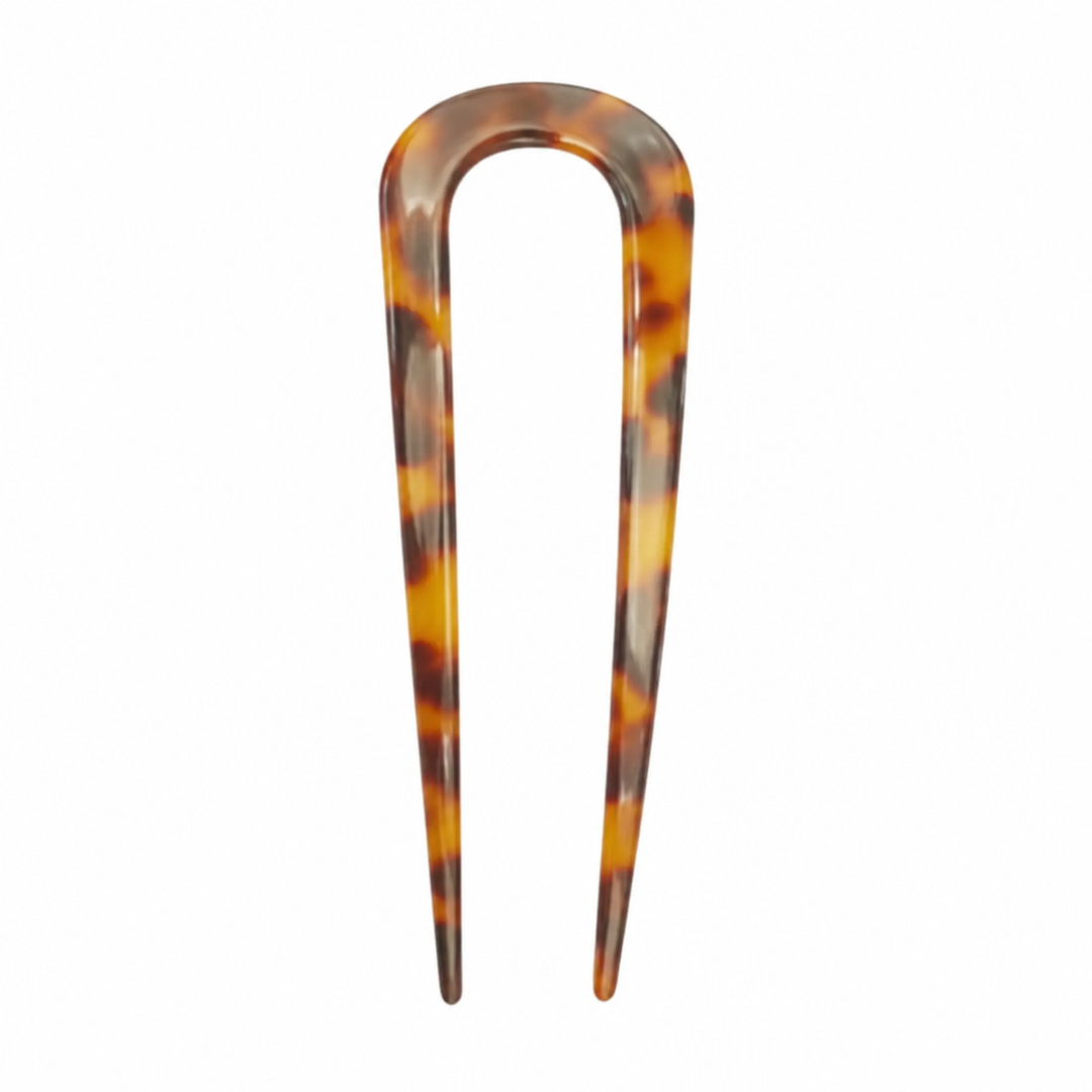 WS Acetate Chignon U Pin Tortoise - Classic Tortoise - Hero