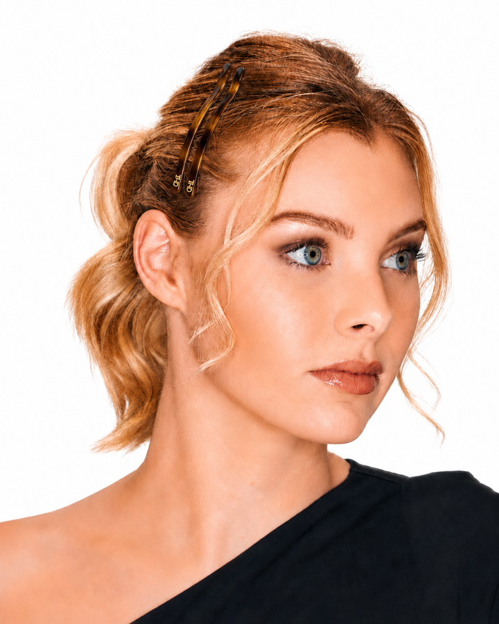 WS Acetate Hair pin Tortoise 2 pc - Classic Tortoise - Image 1