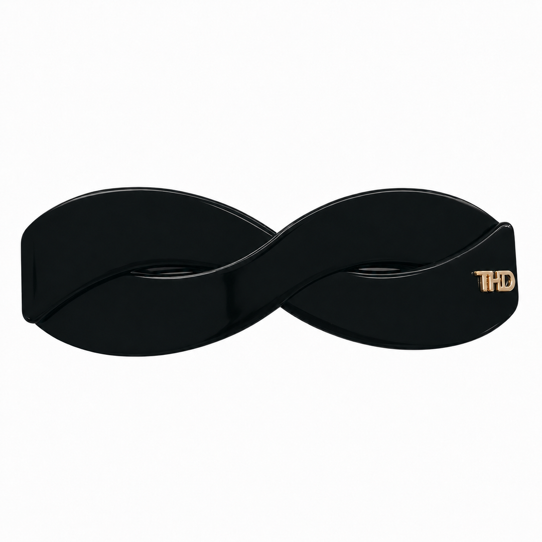 WS Acetate Harmony Barette Block Colour - Black