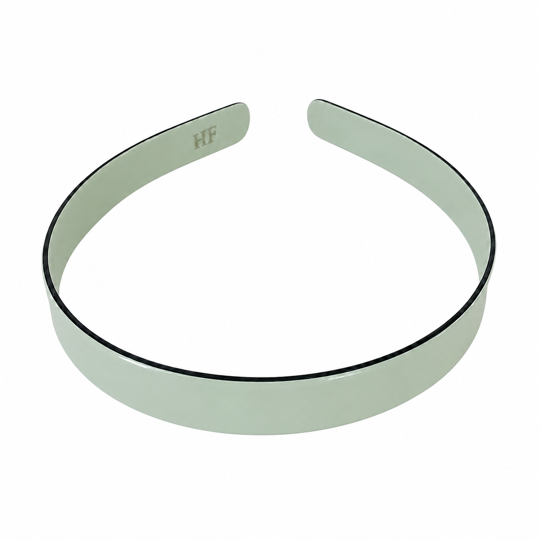 WS Acetate Headband Black Trim - Green Ash & Black Trim - Hero