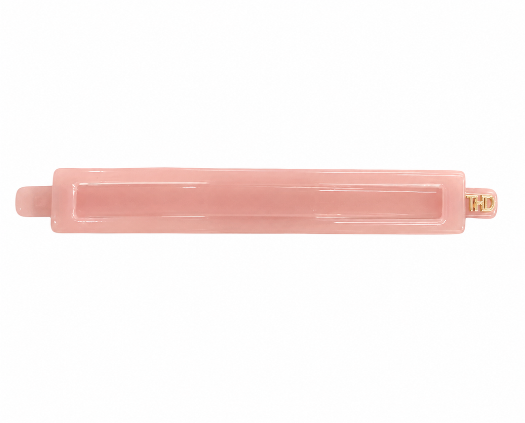 WS Cellulose Acetate Linear Barette Trim - Crystal Rose