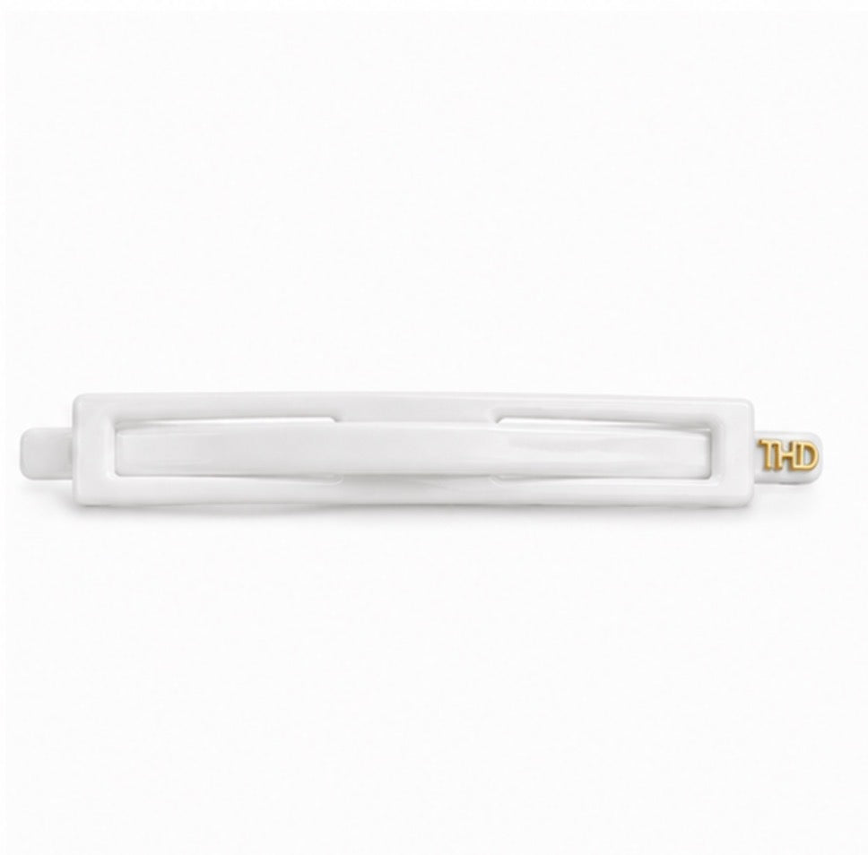 WS Cellulose Acetate Linear Barette Gelato - Gelato White