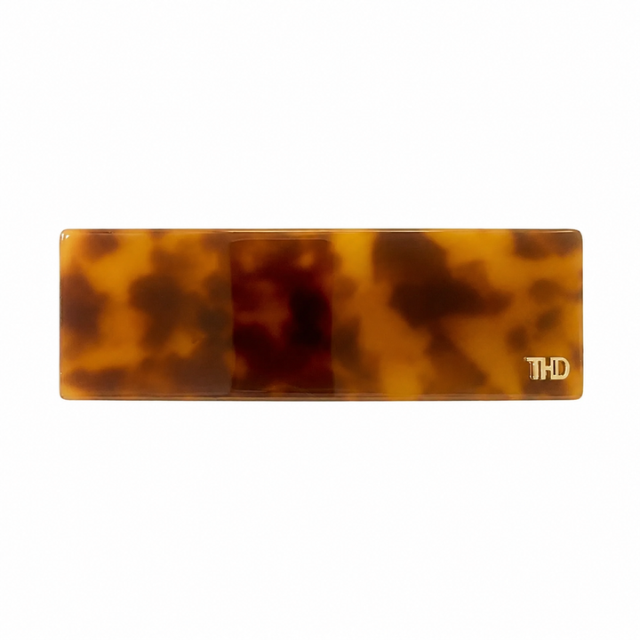 WS Acetate Wide Barette Tortoise - Classic Tortoise