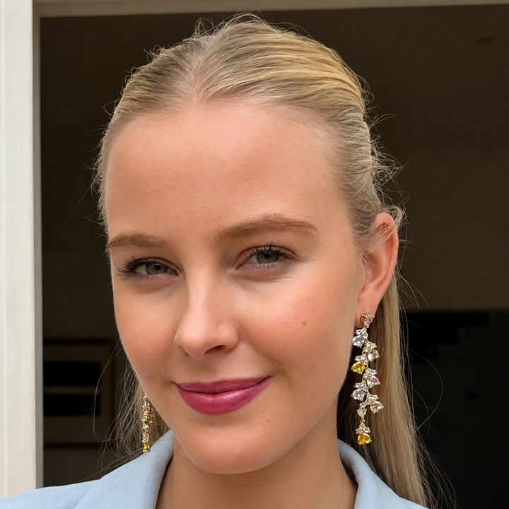 Andromena Pastel Crystal Earrings - Image 1