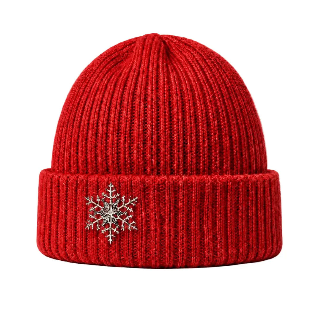 Angora Blend Beanie with Snowflake Tania Hird Designs