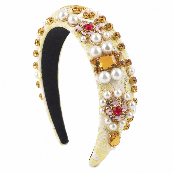 Anika Statement Headband - Yellow - Hero
