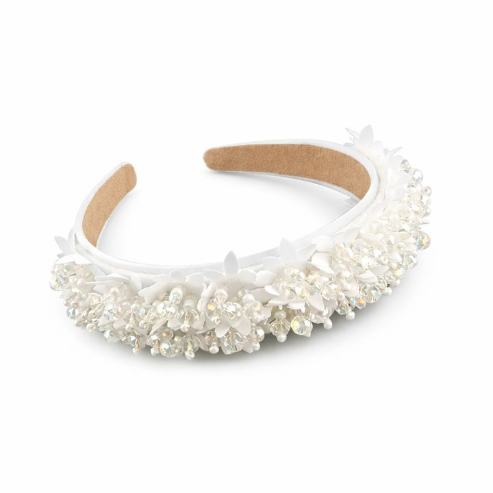 WS - Aribella Statement Headband - White Aribella Snow - Hero