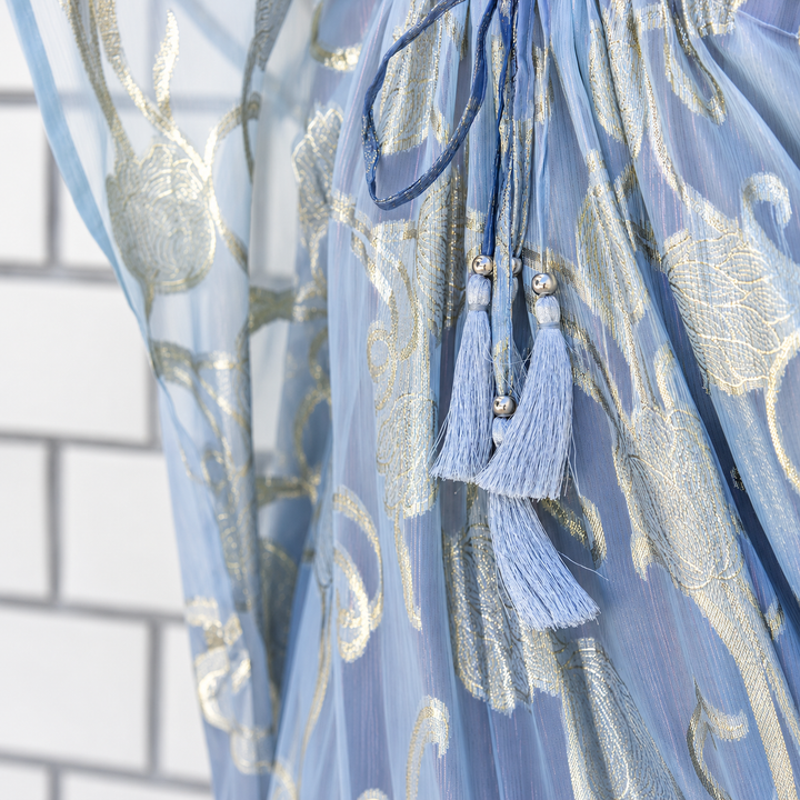 WS - Athena Ombre Lurex Dress & Shift - Blue - Image 6