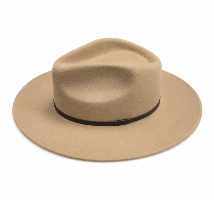 Australian Wool 6.5mm Fedora - Camel - Large - Hero