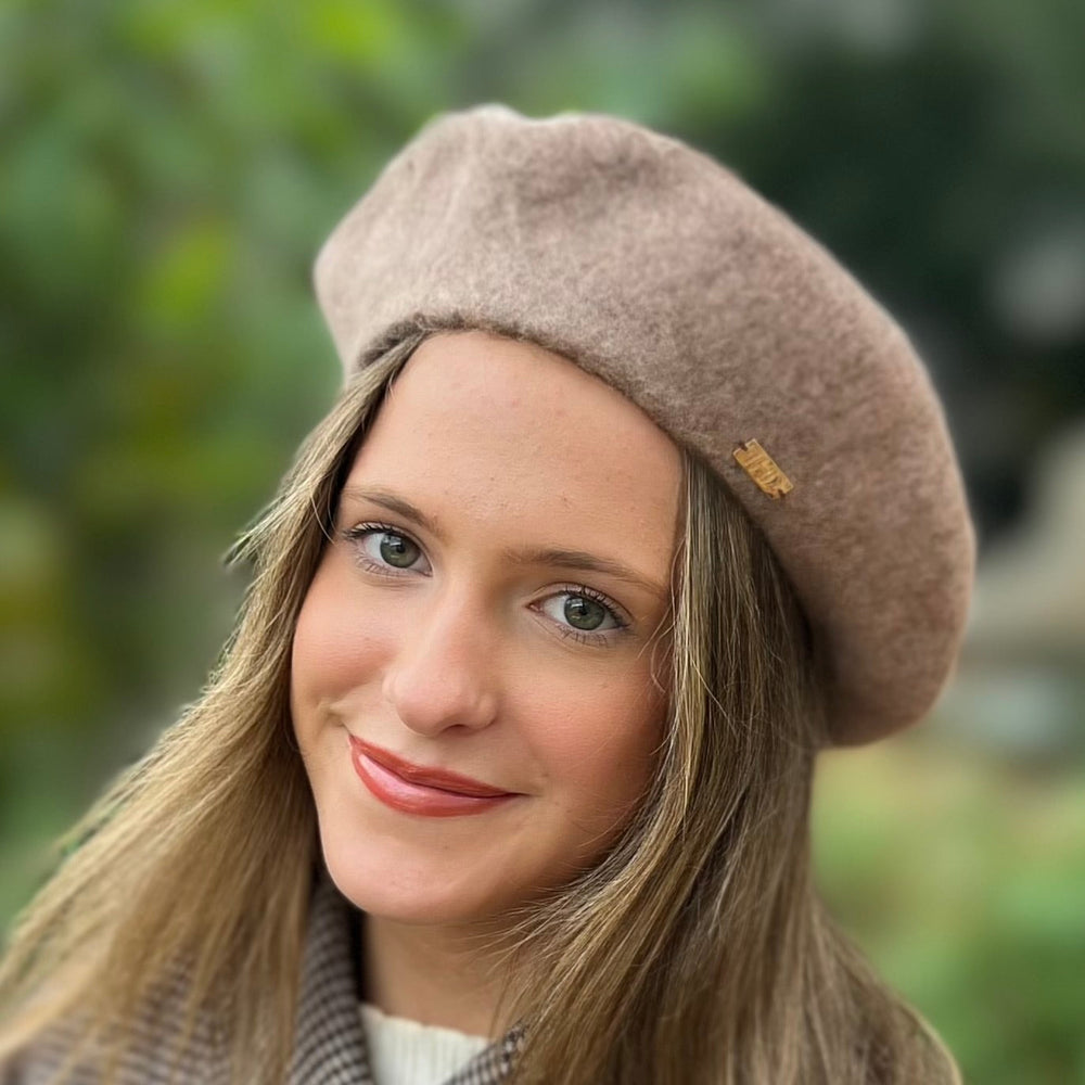 WS Élan Wool Beret - Oatmeal Tania Hird Designs