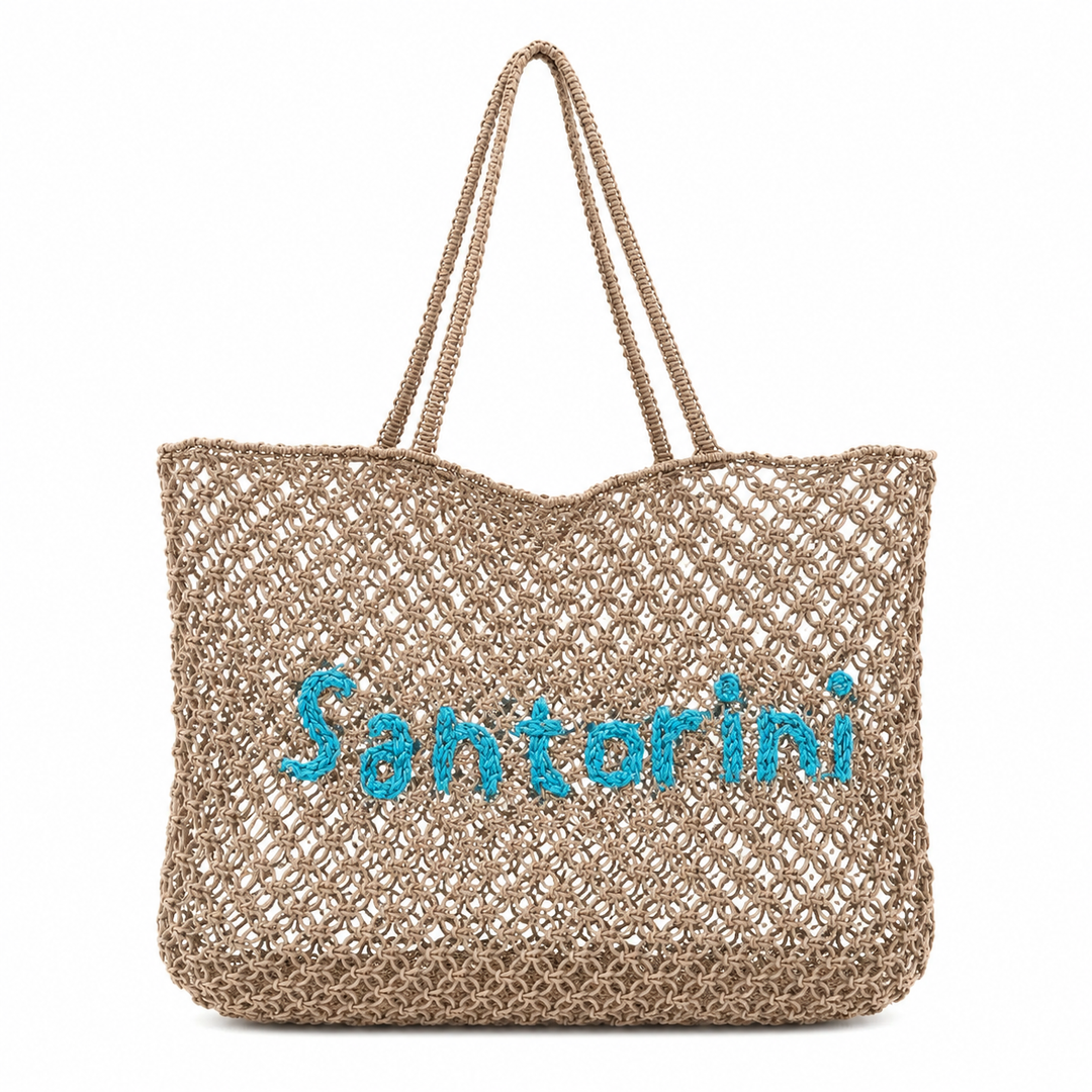 WS - Bag - Santorini - Jute & Blue - Hero