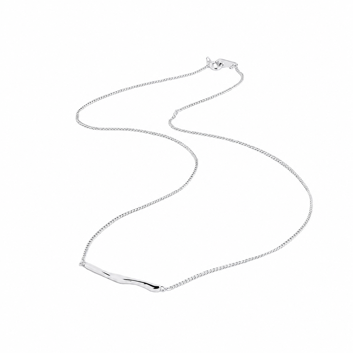WS Bar Necklace - Sterling Silver - Hero