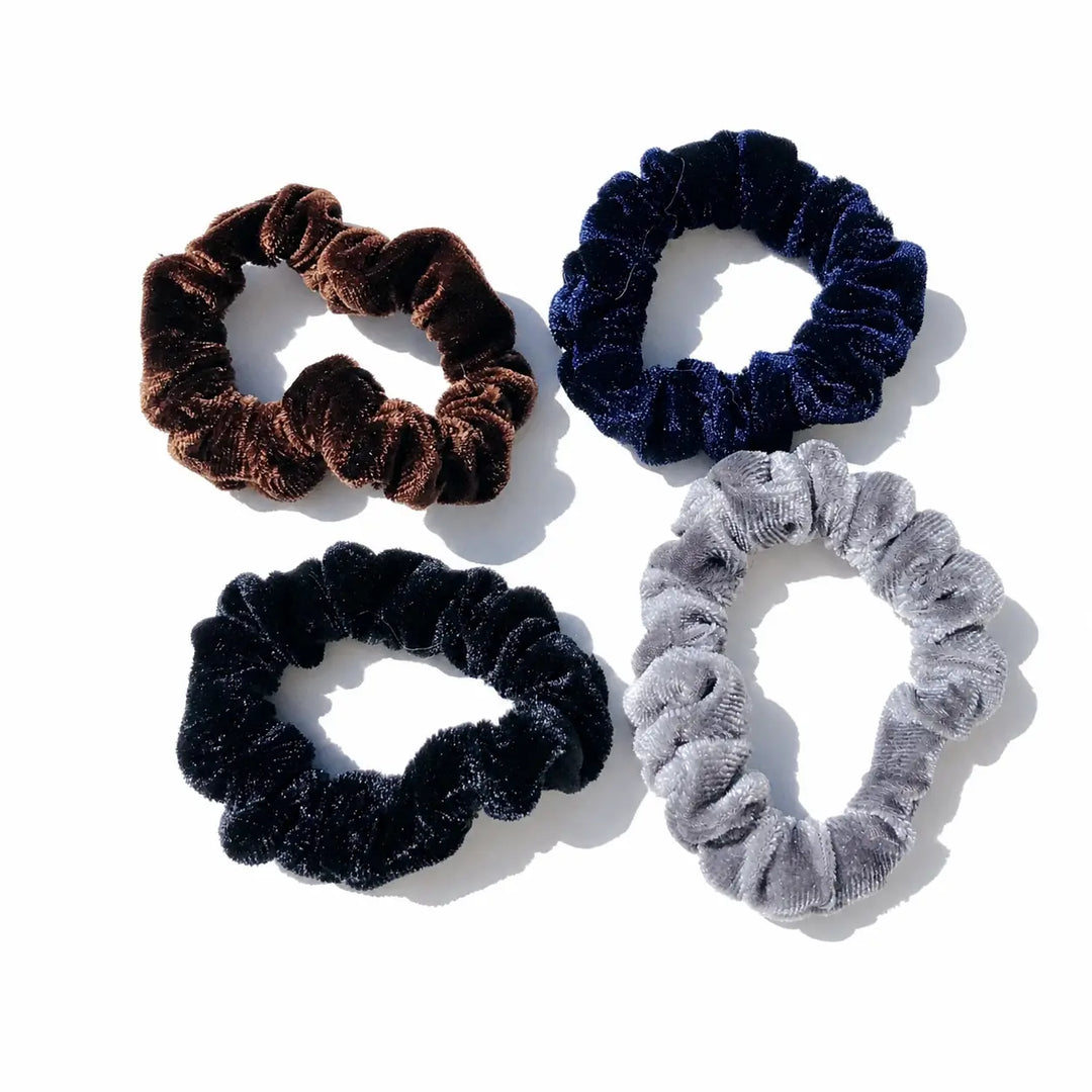 Velvet Scrunchy Pack 4 Pk