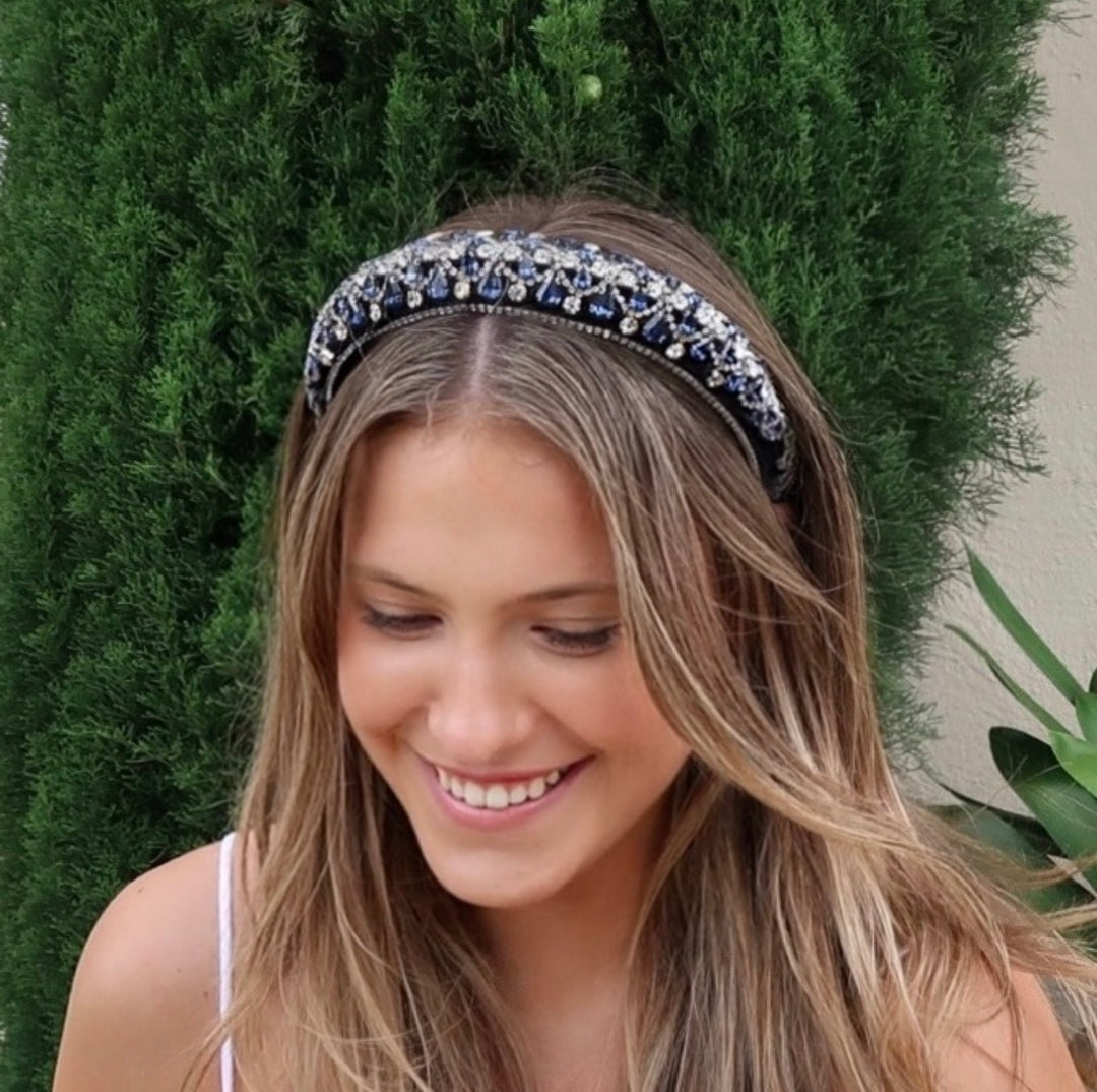 WS - Nerida Statement Headband - Navy - Image 1