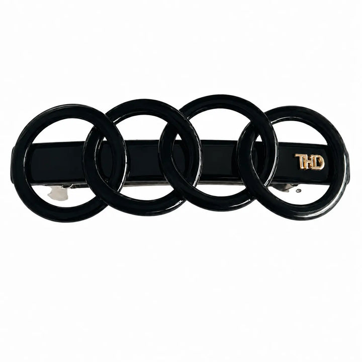 Acetate Rings Barrette Block Colours