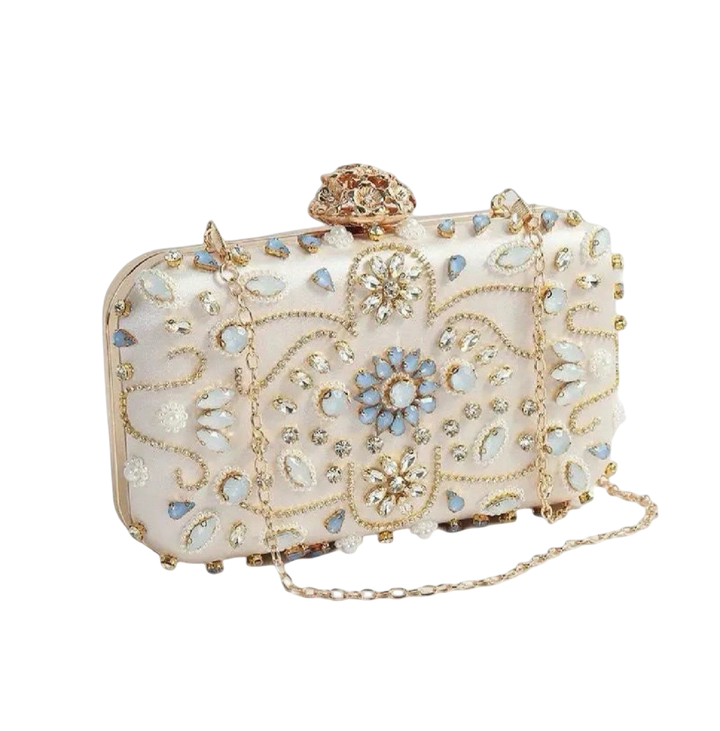 WS Brigerton Clutch Bag - Champagne - Image 1