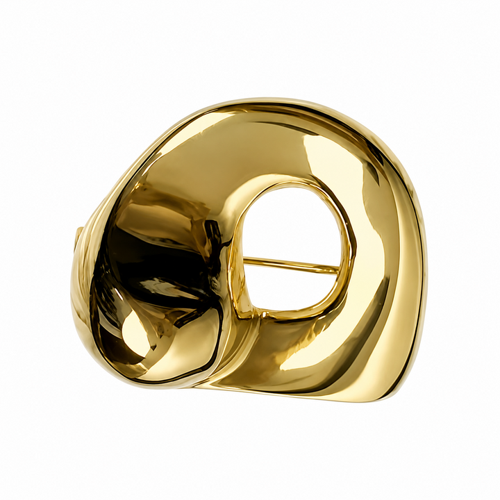 Brooch - Open Gala in Gold - Gold - Hero