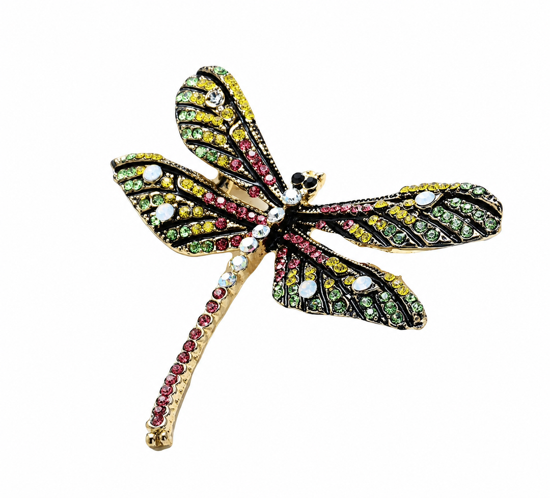 WS - Dragonfly Brooch - Multicolour - Hero