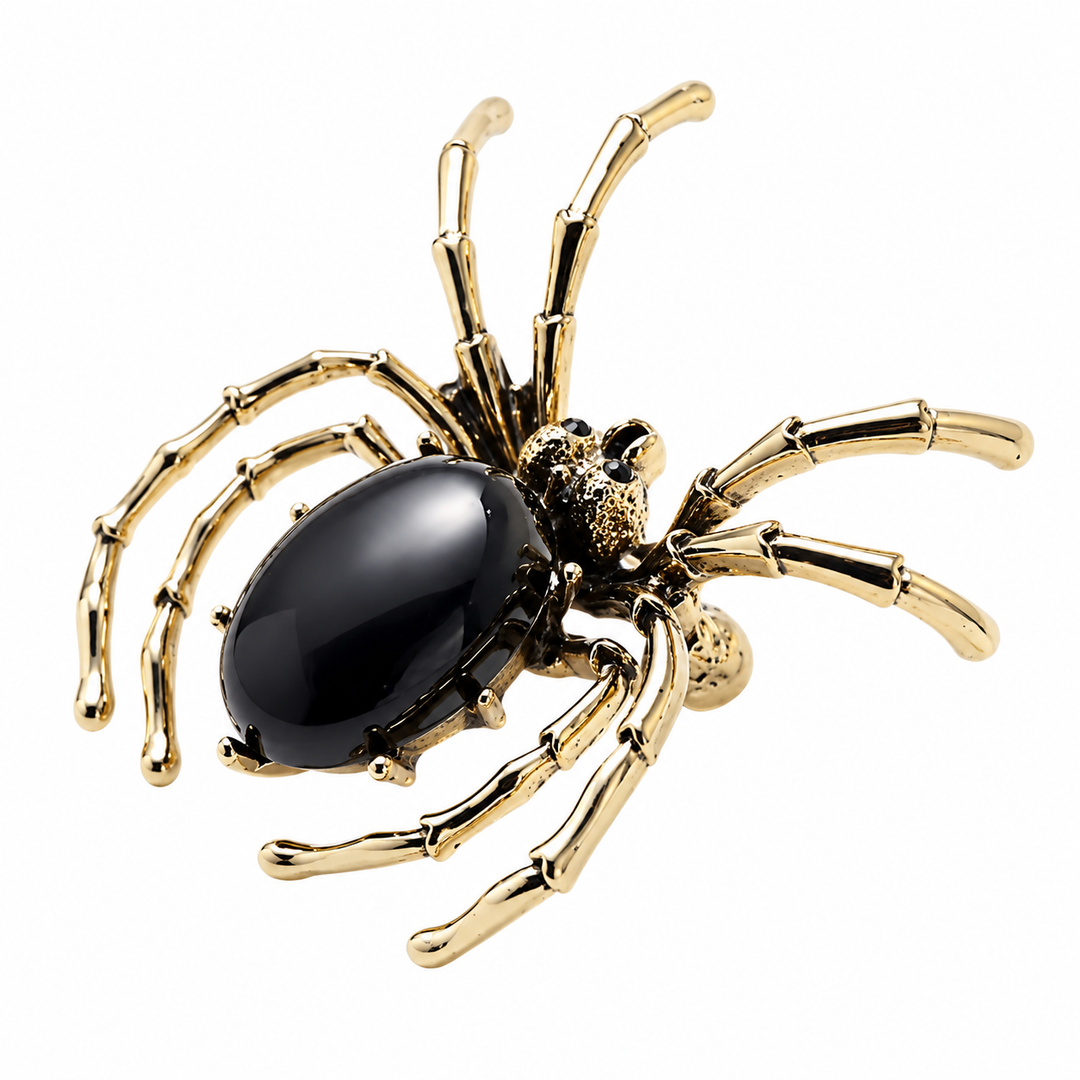 WS - Spider Brooch - Gold