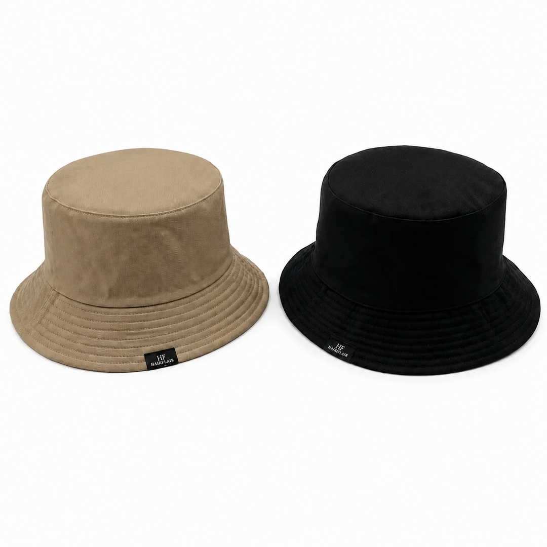 WS - Bucket Hat - Large Unisex Black/Khaki - Black/Khaki