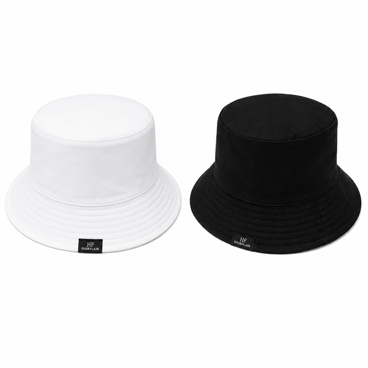 WS - Bucket Hat Reversible - Block Colours - Black/White - Hero
