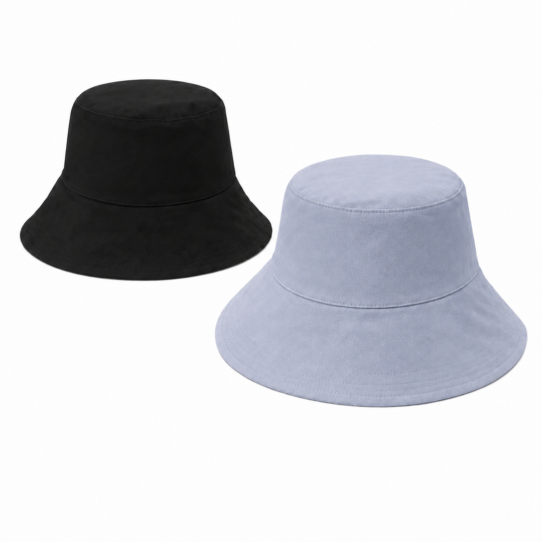 WS - Bucket Hat Reversible - Block Colours - Grey/Black - Hero