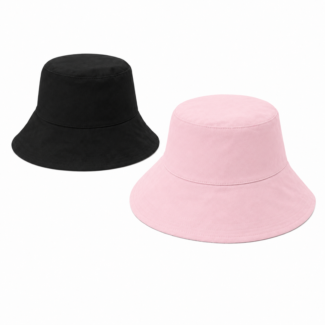 WS - Bucket Hat Reversible - Block Colours - Pink/Black - Hero