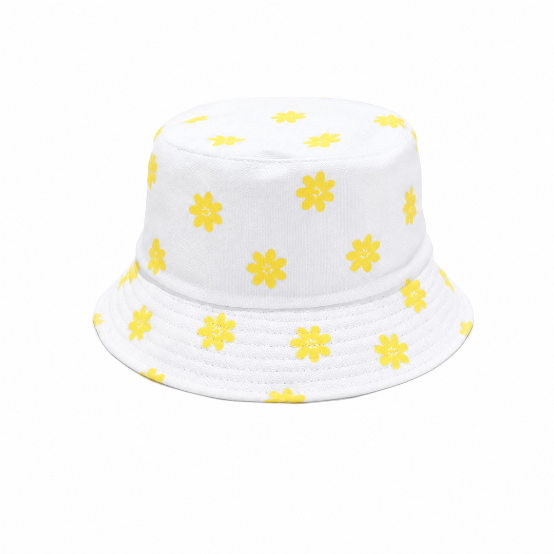 WS - Bucket Hat Reversible - Daisy - White Daisy/White - Hero