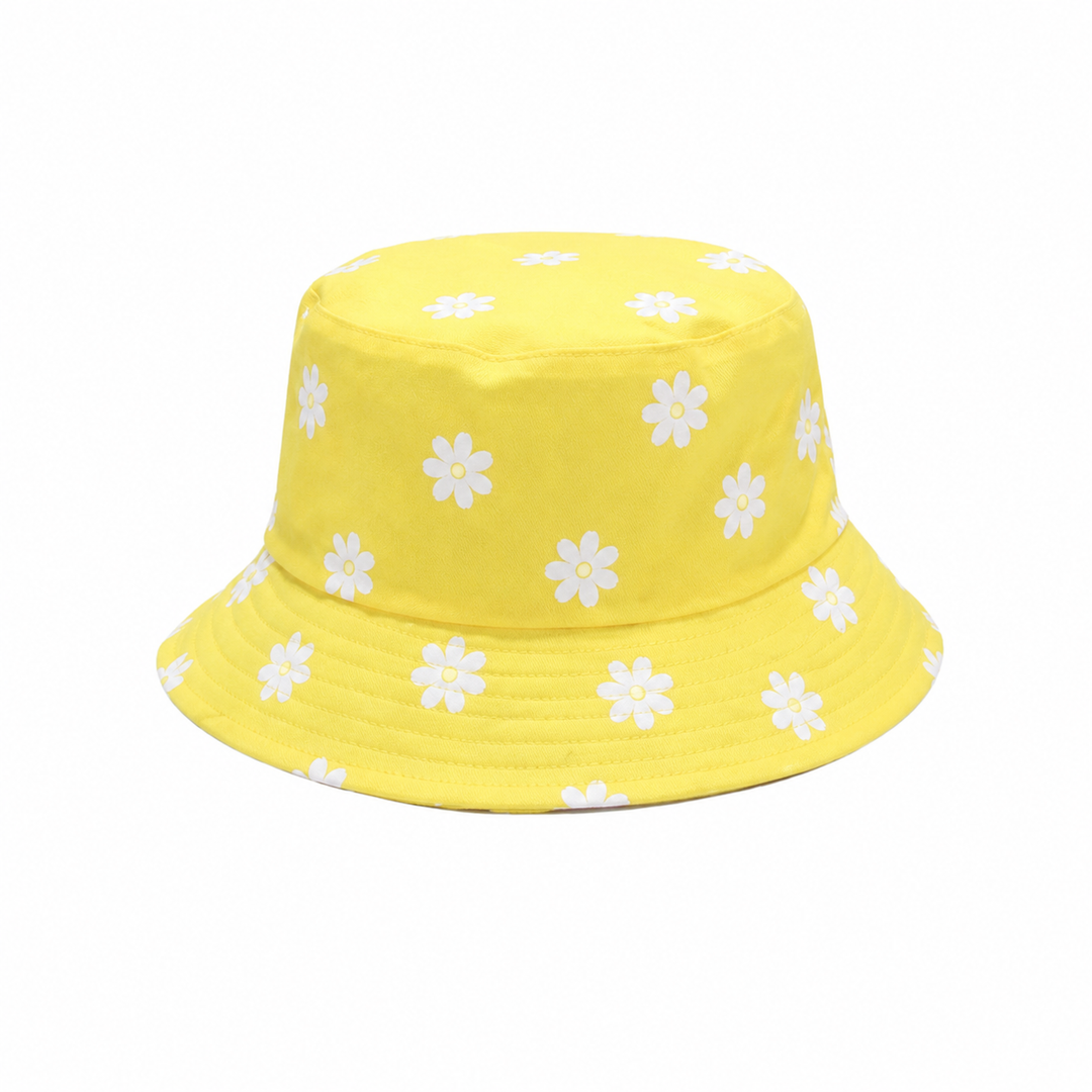 WS - Bucket Hat Reversible - Daisy - Yellow Daisy/Yellow